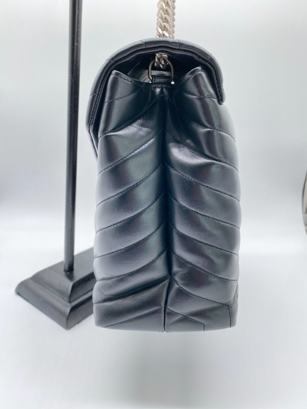 YSL Large Loulou Black | Saint Laurent Matelassé Chain Bag 🖤 Simone - Picture 5 of 16
